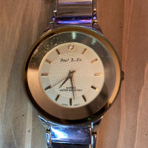 Paul Jardin Watch Two Tone Watch New Battery - Picture 3 of 8